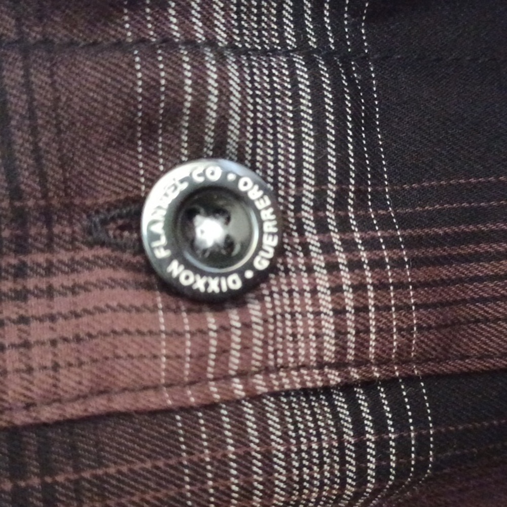 DIXXON Flannel Co Guerrero Plaid Button Up Shirt SZ M Brown Bamboo - Picture 7 of 16
